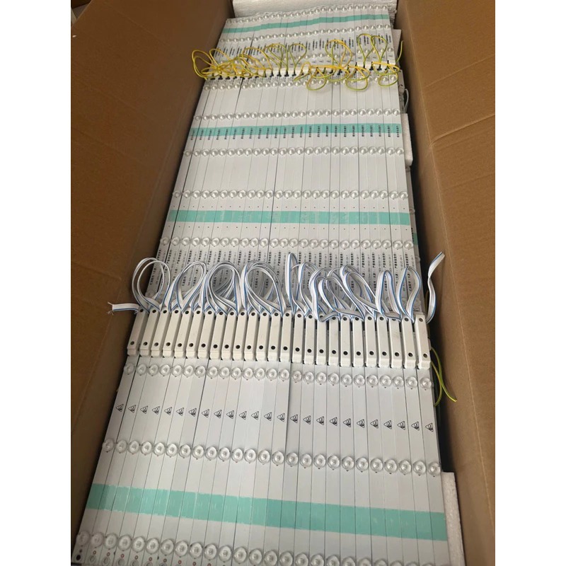 (Combo 10 thanh) LED thanh tỏa 220V dùng trong nhà, 12 bóng/thanh hắt bảng hiệu, sáng hộp đèn.