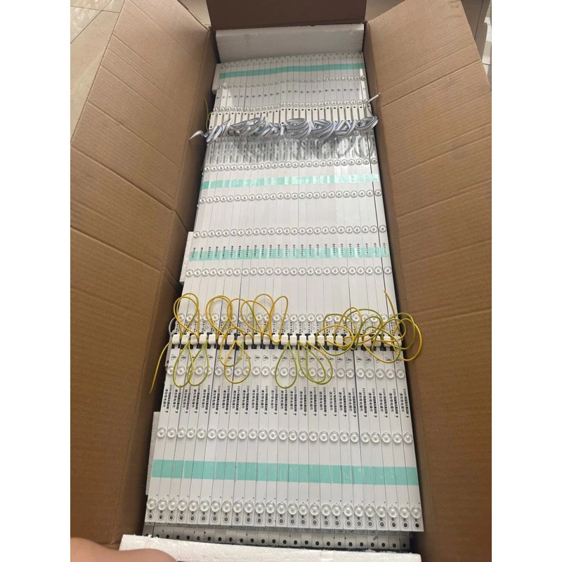 (Combo 10 thanh) LED thanh tỏa 220V dùng trong nhà, 12 bóng/thanh hắt bảng hiệu, sáng hộp đèn.
