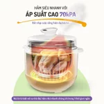 Nồi Áp Suất Điện Masuto 5L Phiên Bản Nâng Cấp Kho Hầm Nhừ Nấu Cơm Nấu Lẩu Đa Năng Có Nấu Mở Nắp — ảnh 2