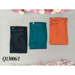 SWANLAKE | Quần Áo Dài Nữ Phom Suông Chất Vải Phi Lụa Cao Cấp Bản Lưng Nẹp Trước Sau Thun Q13006
