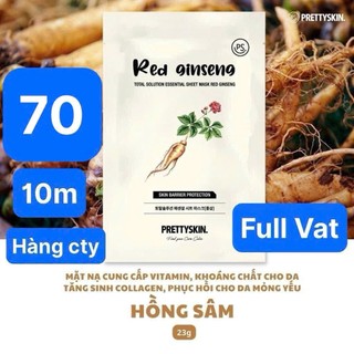 [01 Miếng] Mặt Nạ Dưỡng Da Pretty Skin Total Solution Essential Sheet Mask 23g – Cấp Ẩm, Làm Sáng Da