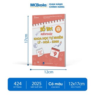 Sách - Sổ Tay Kiến Thức Khoa Học Tự Nhiên Lý – Hóa – Sinh Lớp 9