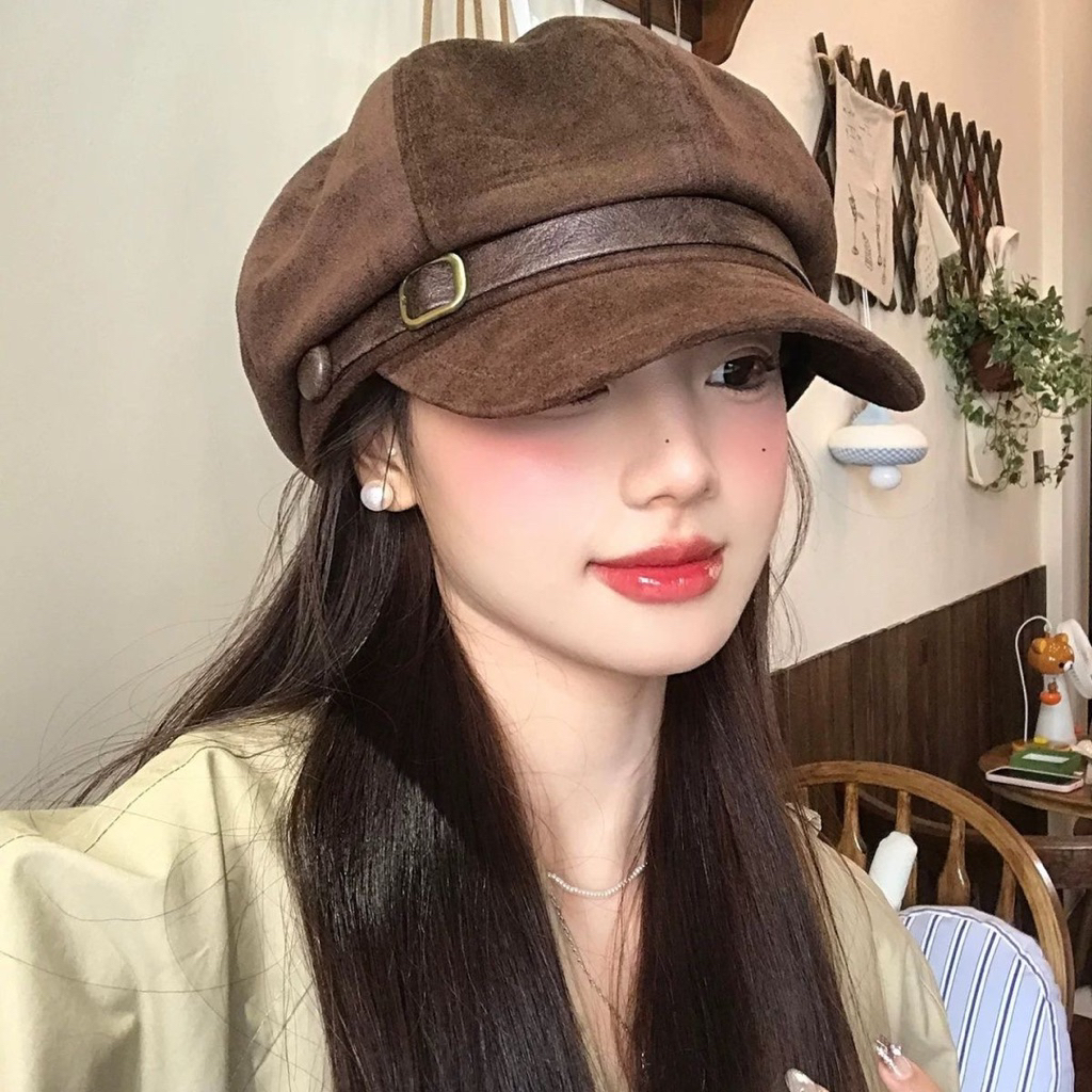 Mũ thời trang phong cách Hàn Quốc – màu Nâu/Đen/Be