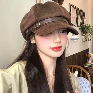 Mũ thời trang phong cách Hàn Quốc – màu Nâu/Đen/Be
