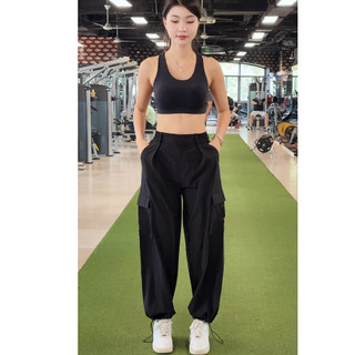 Quần CP nữ, model: DSP687.1.8074TUẤN HD, Có Dây Rút Bo Gấu, Dáng Rộng Tập Gym