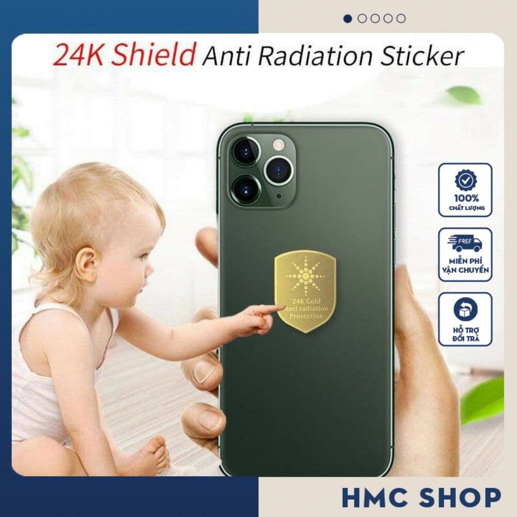 [RẺ HƠN] Miếng Dán Chip Chắn Sóng Điện Tử ngăn cản bức xạ điện từ, triệt sóng giảm tác động của bức xạ gây cho người