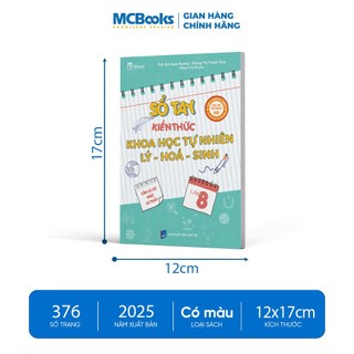 Sách - Sổ Tay Kiến Thức Khoa Học Tự Nhiên Lý – Hóa – Sinh Lớp 8