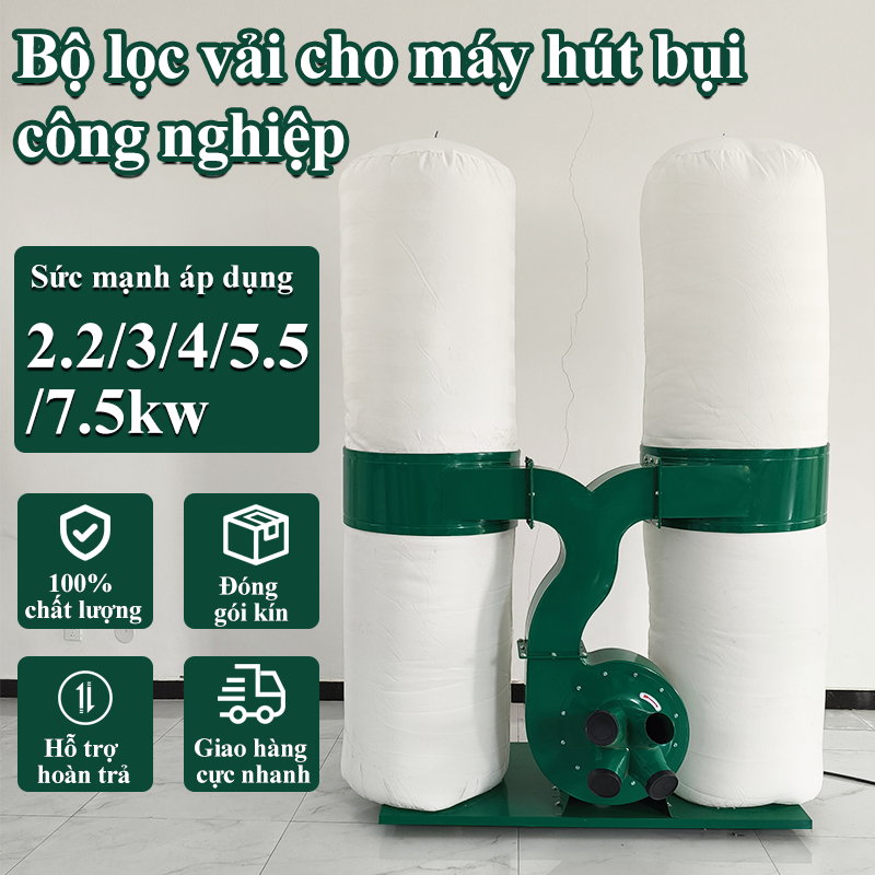 Túi thu bụi chế biến gỗ 470/630 túi vải thu bụi