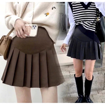 Maternity Brown Dress Skirt