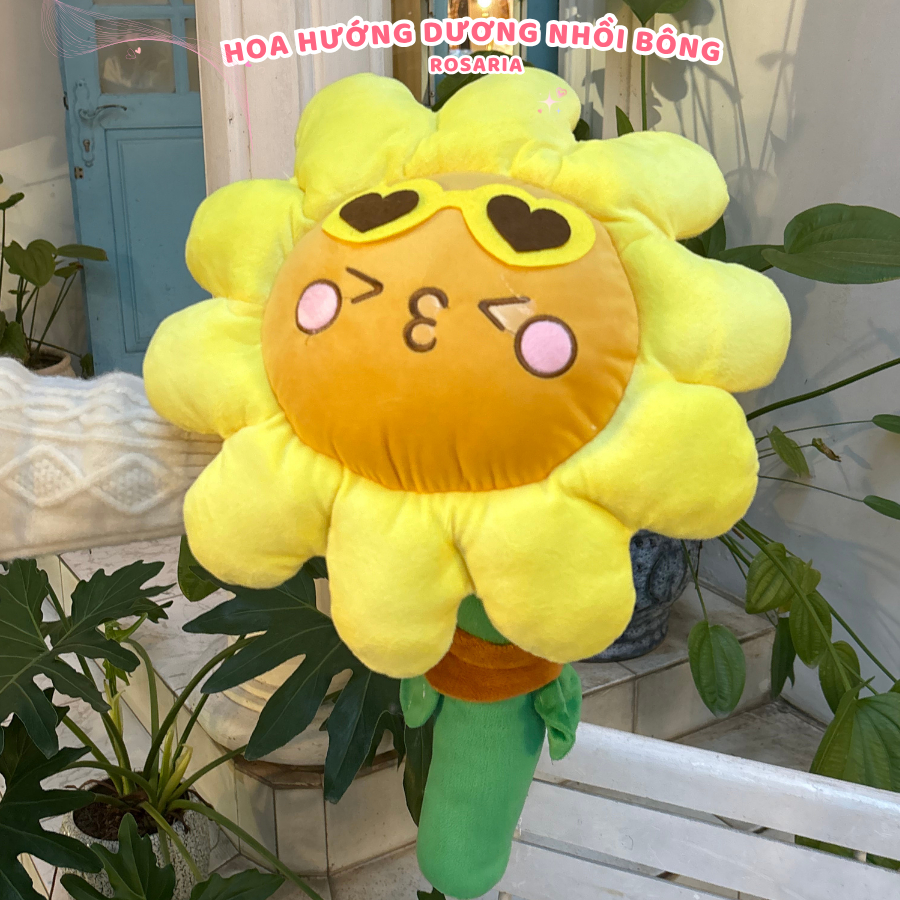 Hoa Hướng Dương Nhồi Bông cao cấp- Gấu Bông Hình Hoa Hướng Dương làm quà tặng đáng yêu Rosaria