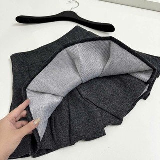 Chân Váy Dạ Xếp Ly Tenis Chiết Eo Dày Dặn (CÓ quần trong)