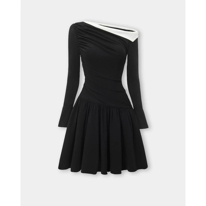 LAVIEM - Váy dáng chữ A xòe cut out lệch vai - Riva Dress