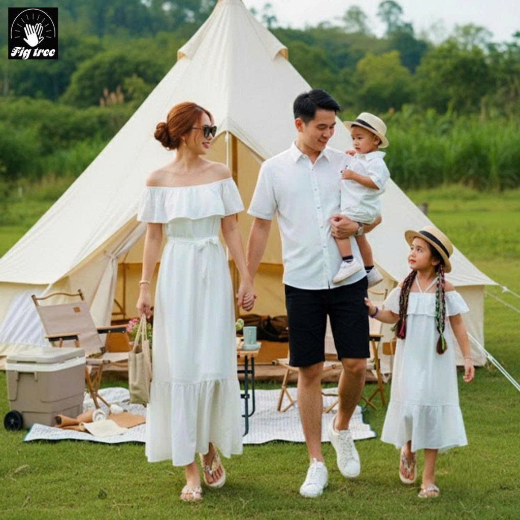 Đồ Gia Đình Fig Tree Màu Trắng Đũi Tinh Khôi Cho Bữa Tiệc Cực Sang Chảnh, Đi Du Lịch Cực Trendy