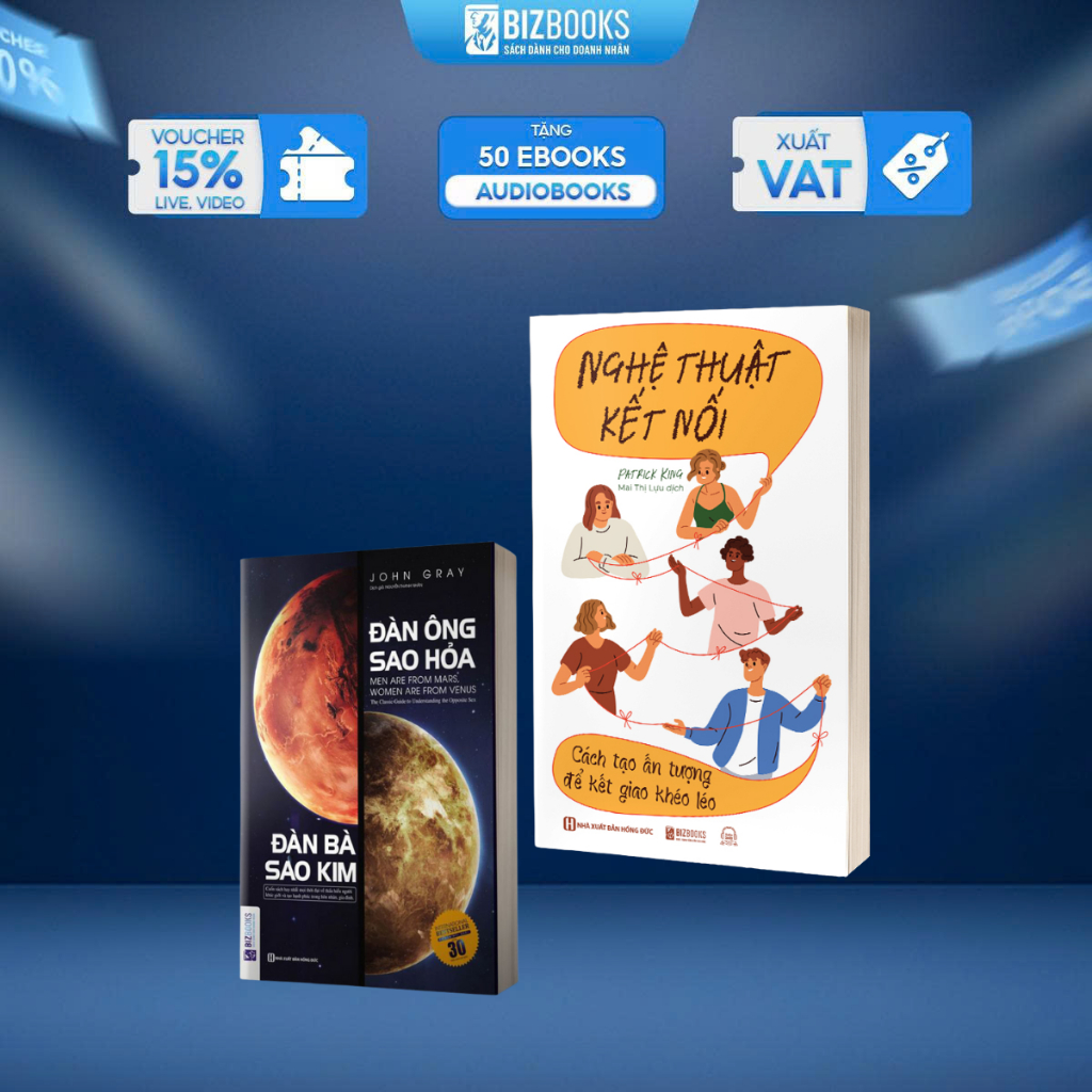 Sách Nghệ Thuật Kết Nối Và Đàn Ông Sao Hỏa Đàn Bà Sao Kim - Bizbooks