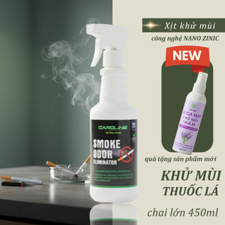 Xịt Khử Mùi Thuốc Lá Chuyên Biệt CAROLINE 450ml – Công Nghệ Zin-Lock Nano