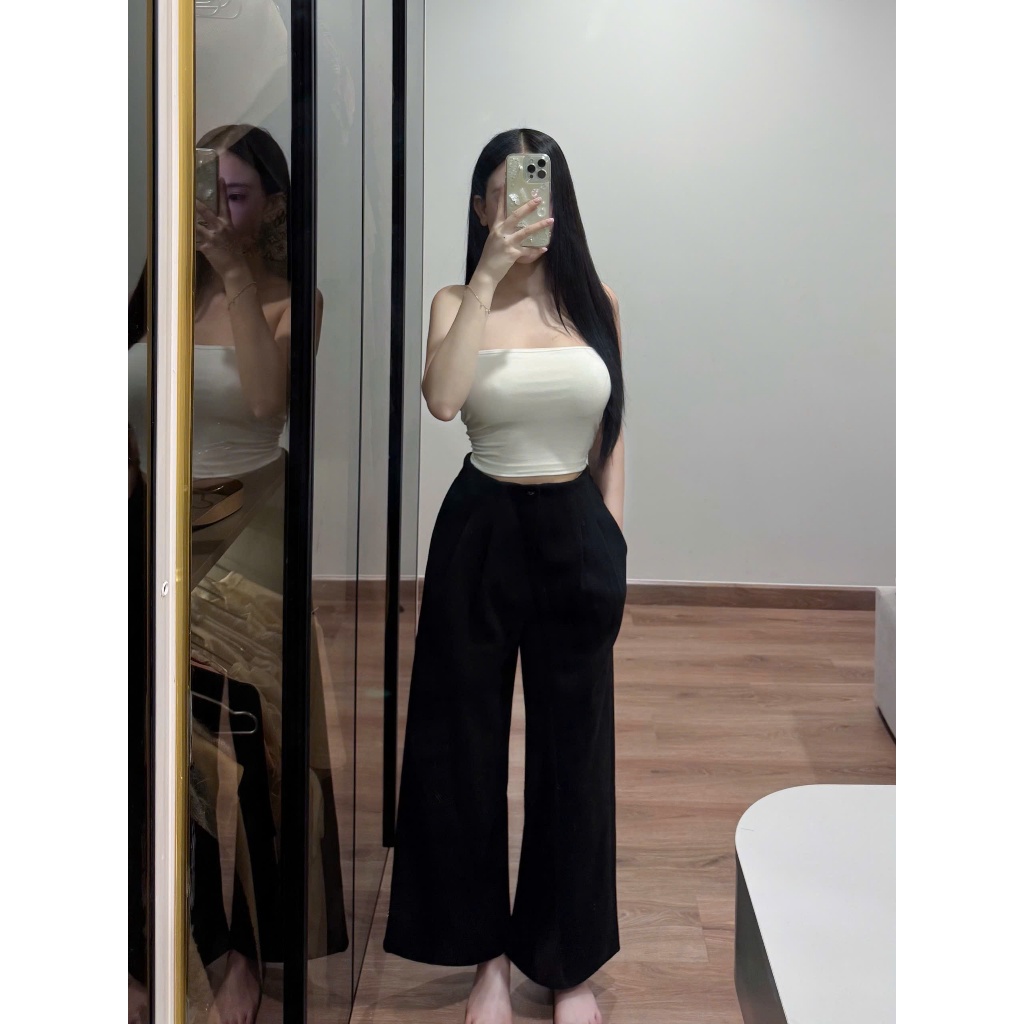 Hàng QC màu siêu mới [ MÀU BE ELEGANT ] Dáng Rộng Dài 96cm Cạp Khóa Chun Cao Cấp Nhà CAMYY.STORE Women
