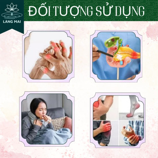 Trà Xương Khớp Lá Tía Tô - Làng Mai - 6 Vị hộp 30 gói được sấy tự nhiên, trà có vị ngọt thanh, hậu vị mát.