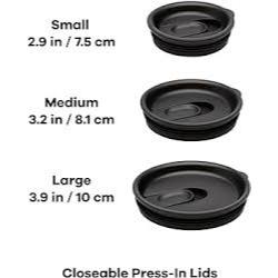 Nắp thay thế cho ly giữ nhiệt Hydro Flask Medium Closeable Press-in lid chính hãng, không chứa BPA