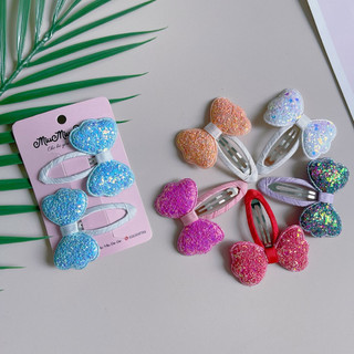 Set 2 kẹp nơ kim tuyến dễ thương cho bé