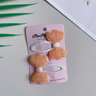 Set 2 kẹp nơ kim tuyến dễ thương cho bé