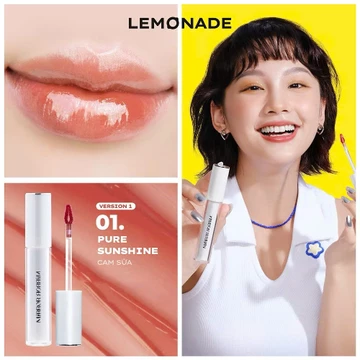 Son tint bóng LEMONADE Mirror Water Tint lên màu chuẩn, không dính, bền màu lâu trôi | BLINK BEAUTY