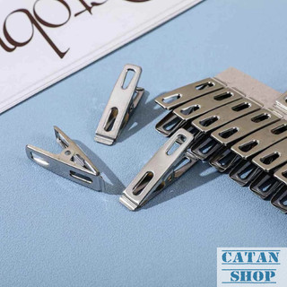 Bộ 20 Kẹp Quần Áo Inox Chống Rỉ Sét Lực Kẹp Chắc Đa Năng Tiện Dụng Cho Gia Đình Hiện Đại