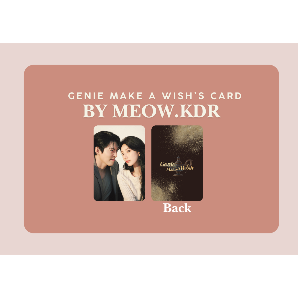 set card bo góc phim Thần đèn ơi ước đi - Genie Make A Wish , Kim Woo Bin, Bae Suzy