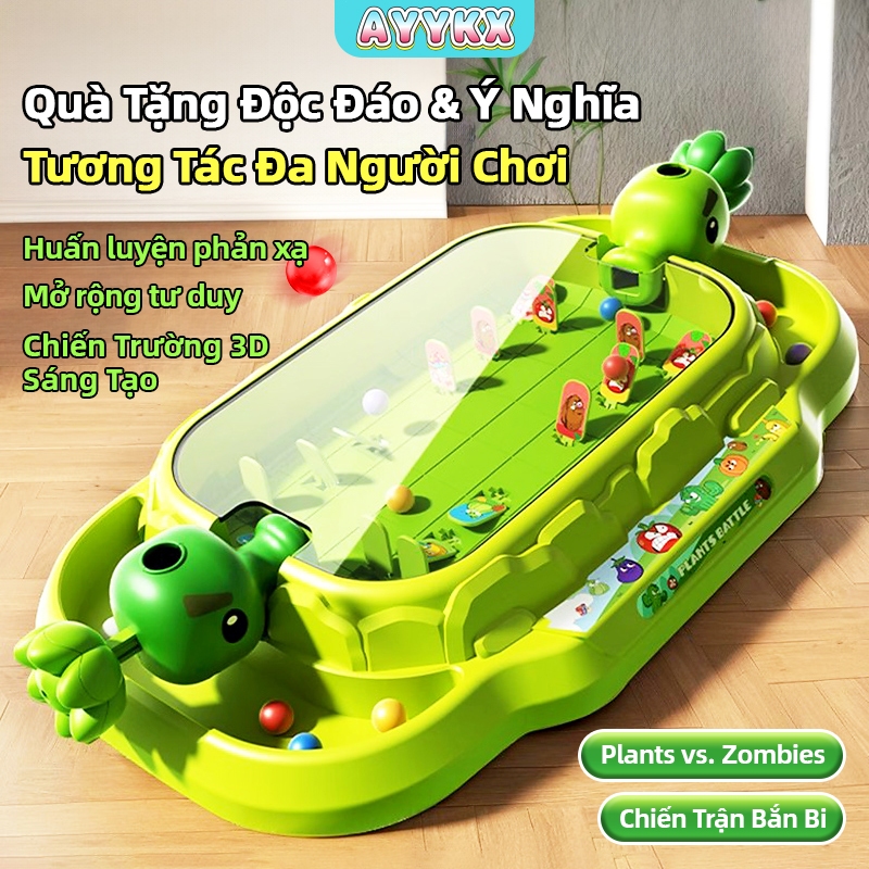 Bộ Đồ Chơi Bắn Bi Zombie 3D Cho 2 Người –Trò Chơi Tương Tác Cực Vui, Hệ Thống Thu Hồi Bi Tự Động, Giúp Rèn Phản Xạ Nhanh