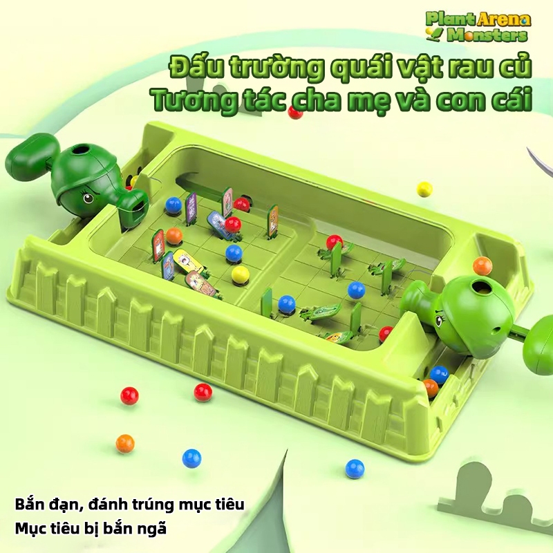 Bộ Đồ Chơi Bắn Bi Zombie 3D Cho 2 Người –Trò Chơi Tương Tác Cực Vui, Hệ Thống Thu Hồi Bi Tự Động, Giúp Rèn Phản Xạ Nhanh