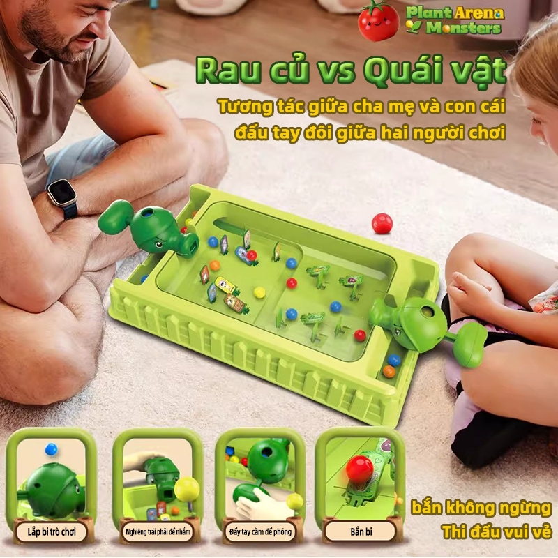 Bộ Đồ Chơi Bắn Bi Zombie 3D Cho 2 Người –Trò Chơi Tương Tác Cực Vui, Hệ Thống Thu Hồi Bi Tự Động, Giúp Rèn Phản Xạ Nhanh