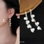 Bông tai nữ chuôi bạc 925 Eleanor Accessories phụ kiện trang sức khuyên tai cô dâu 8674