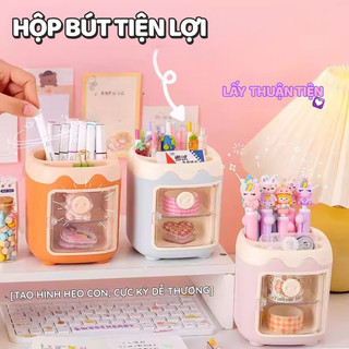 Lọ Đựng Bút Hình Heo Cute – Ống Cắm Bút Để Bàn Học Đa Năng Tiện Lợi Cho Học Sinh, Sinh Viên