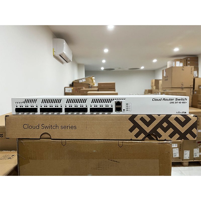 Thiết bị chuyển mạch Switch Mikrotik CRS317-1G-16S+RM Phân Phối CNTT ...