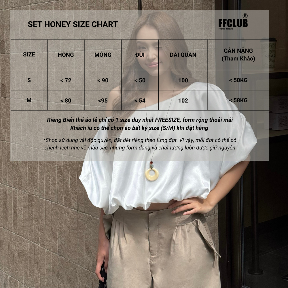 [CÓ TÁCH SET] Áo Bí thiết kế lệch vai tay bồng cho nữ FFCLUB