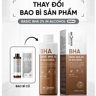 Dung Dịch Loại Bỏ Tế Bào Chết Basic BHA 2% In Alcohol (100ml/200ml)