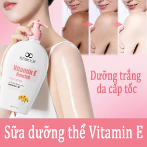 Sữa Dưỡng Thể Dưỡng Trắng Da Nhanh Chóng Vitamin E & Niacinamide 400ML - Kem Body Giữ Ẩm, Làm Mờ Thâm, Mịn Da Toàn Thân