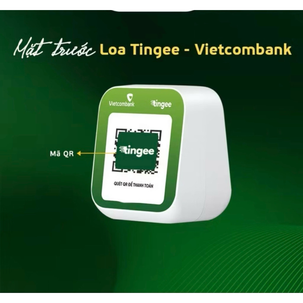 Loa Vietcom đọc thông báo giao dịch nhận tiền hàng ngày, về trực tiếp tài khoản I Chính hãng bảo hành 1 năm