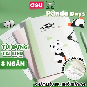 Cặp Tài Liệu A4 8 Ngăn – Túi File PP Cao Cấp, Bền Đẹp, Dùng Cho Văn Phòng & Học Sinh