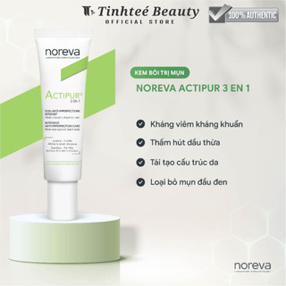 Kem bôi mụn giảm mụn kiềm dầu giảm bóng nhờn cho da dầu mụn Noreva Actipur 3 En 1 30ml