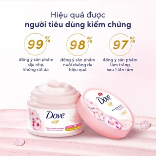 Combo Sữa tắm Dove Serum Dưỡng da chuyên sâu 547ml + Tẩy Da Chết Dưỡng Ẩm Dove Hương Lựu Đỏ 298g/280g