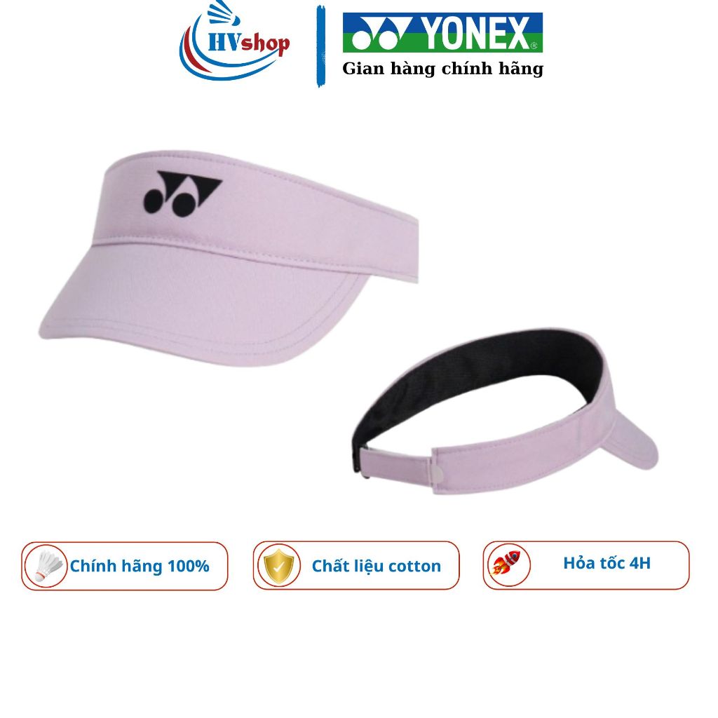 Mũ lưỡi trai Yonex nửa đầu nữ T050 312 chính hãng, có tem 7 màu, thoáng khí, chất cotton - HVShop