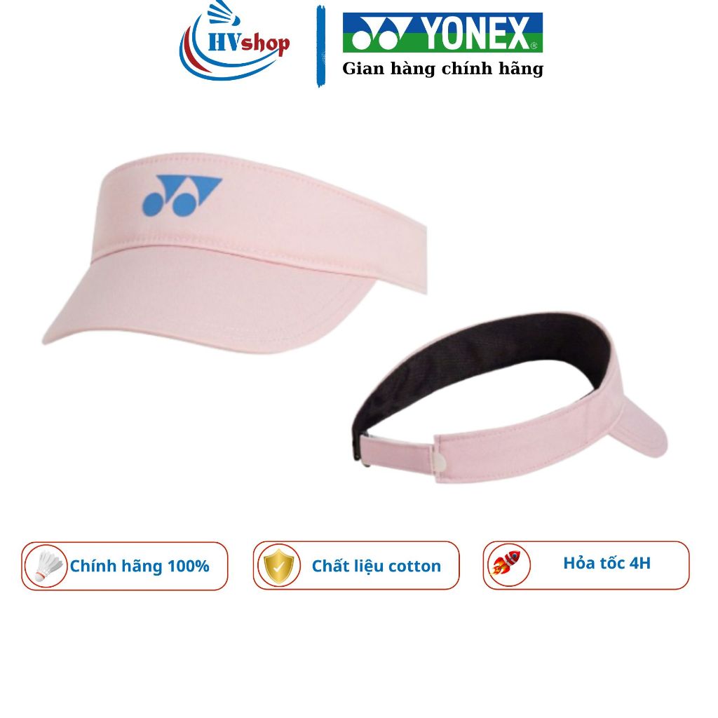 Mũ lưỡi trai Yonex nửa đầu nữ T050 312 chính hãng, có tem 7 màu, thoáng khí, chất cotton - HVShop