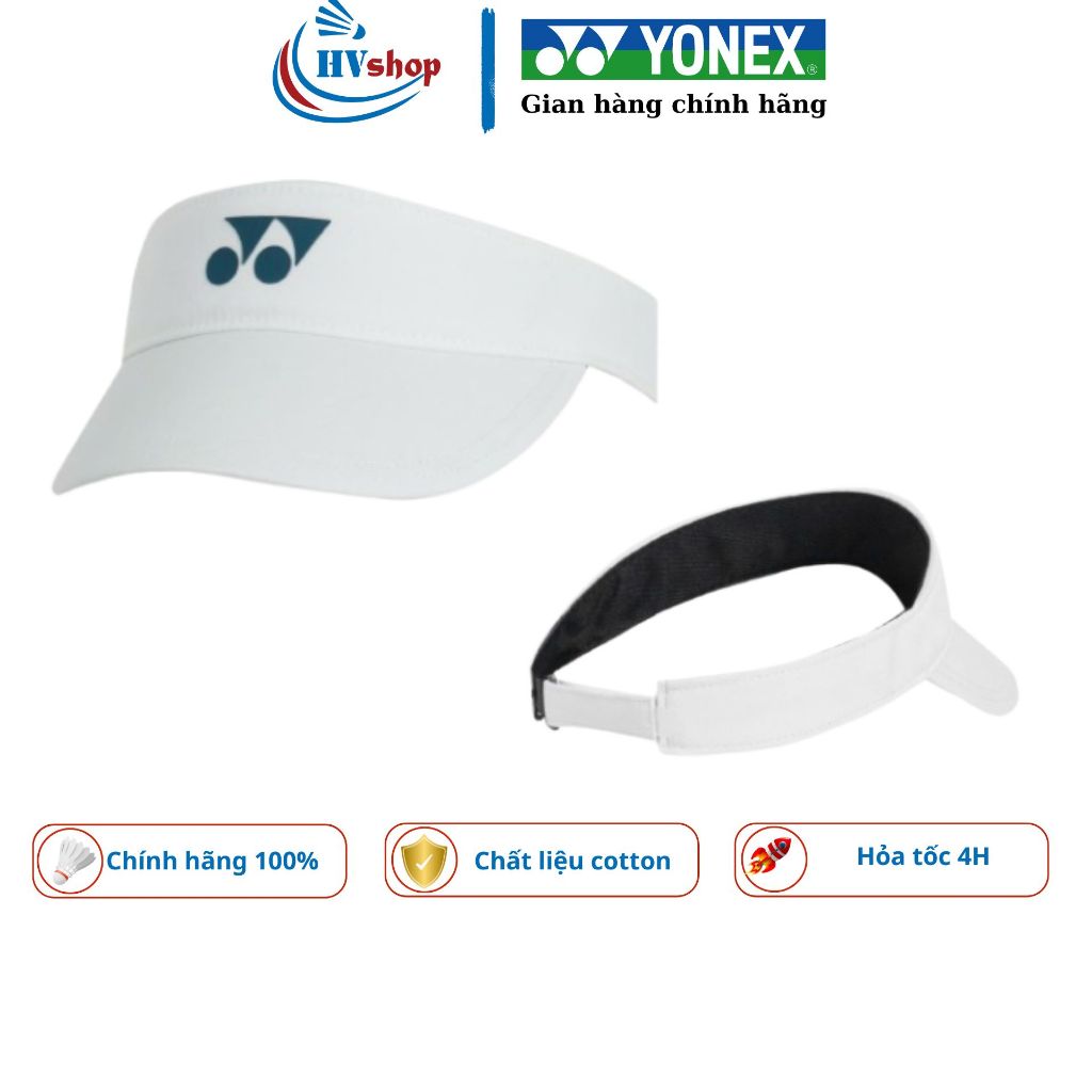Mũ lưỡi trai Yonex nửa đầu nữ T050 312 chính hãng, có tem 7 màu, thoáng khí, chất cotton - HVShop