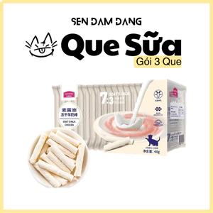 Snack Phô Mai Que Sữa Dê Myfoodie Sấy Khô Cho Mèo - Gói 3 Que