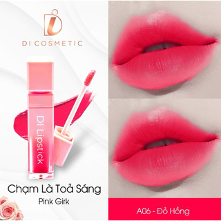 [ MUA 2 TẶNG 1] A06- Đỏ Hồng Son DI Cosmetic lì môi không chì chính hãng