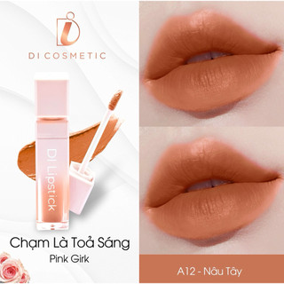 [11.11 MUA 2 TẶNG 1] A12- Nâu Tây Son DI Cosmetic lì môi không chì chính hãng