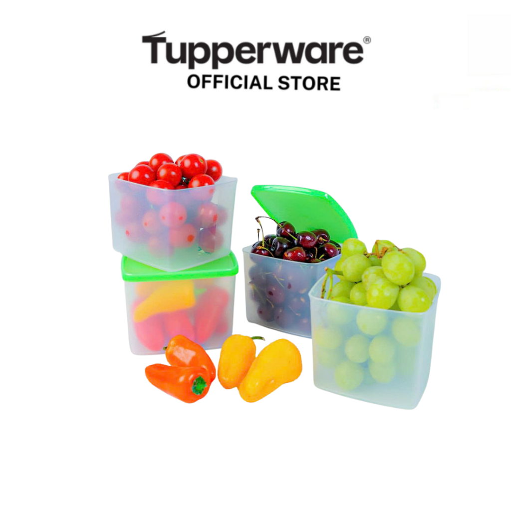 Bộ 4 Hộp Đựng Thực Phẩm Tupperware Square Round 800ml Nhỏ Gọn, Đa Dụng ...