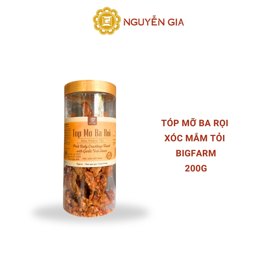 Tóp Mỡ Ba Rọi Xóc Mắm Tỏi Bigfarm 200g / 280g NGDAV010