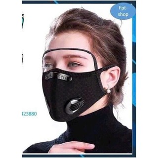Khẩu Trang Chống Gió Kháng Khuẩn, Thoáng Khí, Khẩu Trang Có Van Thở Nhựa