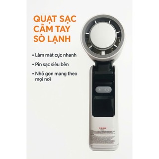quạt Tích Điện Cầm Tay K801 có thể gấp gọn tùy chỉnh 100 mức gió